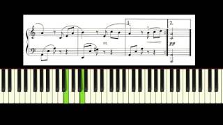 Beethoven Fur Elise piano tutorial with free sheet music [upl. by Ecirbaf]