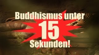 Buddhismus unter 15 SEKUNDEN erklärt Buddhismus [upl. by Ahsap307]