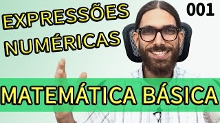 Matemática básica com exercícios 01 Expressões Rafa Jesus [upl. by Rene573]