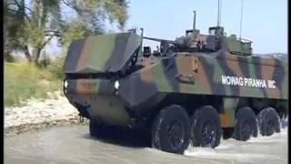 General Dynamics European Land Systems  Mowag Piranha IIIC Armoured Personnel Carrier 8x8 480p [upl. by Eenor]