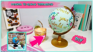 DIY GLOBO TERRÁQUEO [upl. by Akeenat]