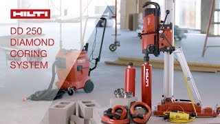 OVERVIEW of Hiltis DD 250 heavyduty diamond drilling system [upl. by Leidag139]