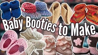 Adorable Baby Booties Crochet and Knit Patterns [upl. by Ikilisav]