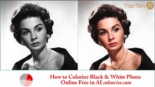 How to Colorize Black and White Photo Online Free in AI Image Colourizer 😍 2021 [upl. by Rosse]