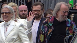 ABBA arrive at Voyage concert premiere 26 May 2022 [upl. by Kariotta]