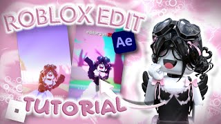 How to make a ROBLOX EDIT ON AFTER EFFECTS without plugins FOR BEGINNERS  Auraxs4l [upl. by Conover]