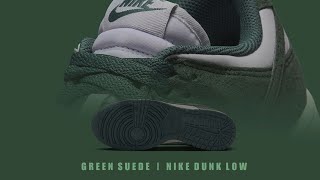 GREEN SUEDE 2024 Nike Dunk Low Next Nature PRICE AND DETAILED LOOK [upl. by Iorgo]