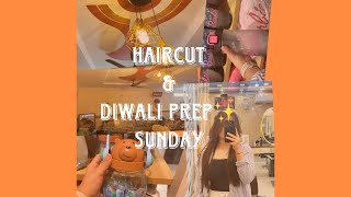 Long overdue haircut💇‍♀️ amp Diwali safai RB08✨ haircare birthdayweek miniso diwalisafai [upl. by Stoops]