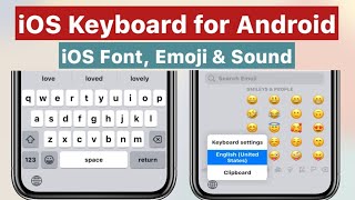 New iOS Keyboard on Android with iOS Font Sound amp Emoji 🥰 [upl. by Woodruff]