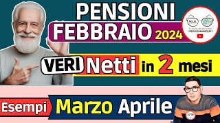 ✅ PENSIONI FEBBRAIO 2024 ➡ NOVITà VERI NETTI MARZO APRILE 📊 taglio IRPEF AUMENTI trattenute RITIRO [upl. by Drake]