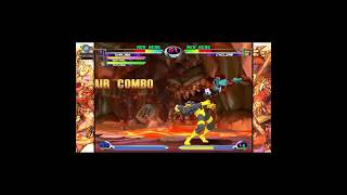 MvC2 Dhalsim 70 unfly loop crossup reset back into unfly loop KO sequence 10724 [upl. by Brantley]