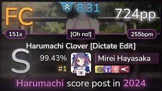 🔔 Mirei Hayasaka  Will Stetson  Harumachi Clover Oh no HDNCHRFL 9943 FC 1  724pp [upl. by Eerbua]