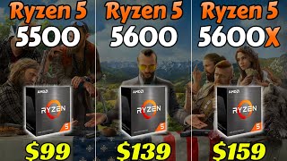 AMD Ryzen 5 5500 vs 5600 vs 5600X  Which CPU is Better value for Money [upl. by Klos]