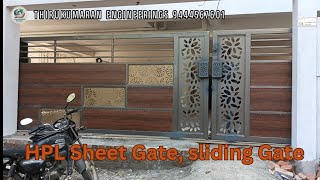 sliding Gate HPL sheet gate [upl. by Dhumma]