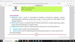 Physical amp Chemical properties of Acids Reactions of Acids Metasl Base Carbonates Sulphites [upl. by Willetta]