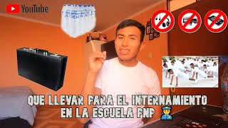 QUE LLEVAR PARA EL INTERNAMIENTO EN LA ESCUELA DE SUBOFICIALES PNP👮 l El Examen Toxicológico [upl. by Lea816]