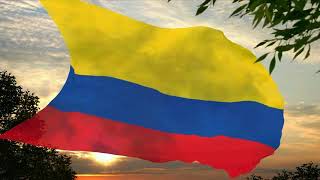 Flag and anthem of Colombia [upl. by Anrapa]