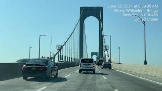 Ridgewood New Jersey to JFK New York via George Washington Bridge Jun 30 2021 [upl. by Ahsiekyt]