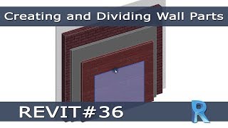 REVIT 36  Gestisci Stratigrafia Creating and Dividing Wall Parts [upl. by Okiam729]