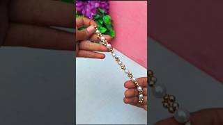 Diy bracelet ✨❤ trending diy bracelet ektascreativity craft [upl. by Ycnaf871]