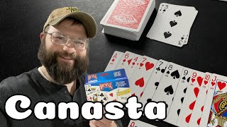 How to Play Canasta with Two Players  a classic rummy card game [upl. by Jock]