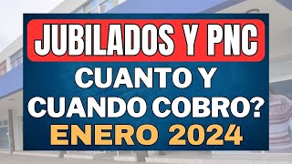 💥 CUANTO Y CUANDO COBRO ENERO 2024  JUBILADOS y PENSIONADOS PNC AUH Y PUAM Anses [upl. by Sperry486]