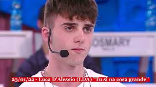 230122  Luca DAlessio LDA quotTu si na cosa grande​quot dal vivo [upl. by Airual]