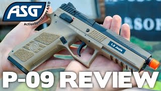 ASG CZ P09 Airsoft Pistol Unboxing amp Review  Airsoft Station Gun Review [upl. by Etnomed]