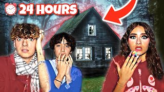 24 HOURS In A HAUNTED Cabin I Got Cursed [upl. by Josselyn]