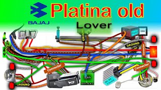 Bajaj Platina Full Bike Wiring Diagram Old Model [upl. by Sauder]