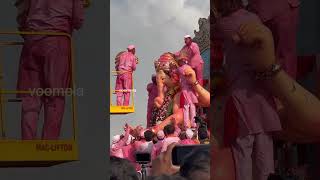 20kg gold crown Worth 15 crores goodbye to lalbaugcha Raja Ganapati visarjan scenes chowpatty [upl. by Felicidad]