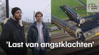 Gijs en Stijn zaten in ontspoorde trein Voorschoten [upl. by Zavras]