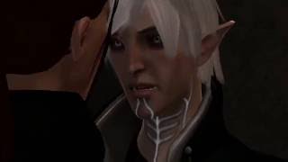 Dragon Age II  Fenris Romance Scene Option 2 [upl. by Dnaltroc19]