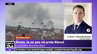 Soldații ruși au intrat în regiunea Kiev O coloană de vehicule militare ucrainene scoasă pe străzi [upl. by Glasgo645]