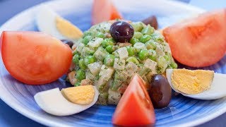 How to make a Russian Salad Recipe  Macédoine Salad [upl. by Antone]