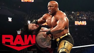 Bobby Lashley vs “Big” Bronson Reed in Elimination Chamber Qualifier Raw highlights Feb 12 2024 [upl. by Muriah85]