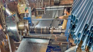 Incredible Stainless Steel Pipe Manufacturing Process  Inside Look at Mass Production in Factory [upl. by Tenner69]