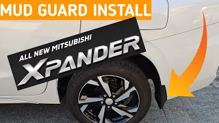 MudGuard Install Mitsubishi Xpander  DIY [upl. by Enneibaf]