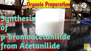 Synthesis of para bromoacetanilide from Acetanilide [upl. by Marron300]