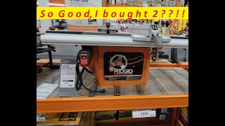 RIDGID R4520 10inch tablesaw table saw Review I bought 2 [upl. by Iseabal]