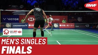 F  MS  Kento MOMOTA JPN 1 vs CHEN Long CHN 5  BWF 2019 [upl. by Ennaid]