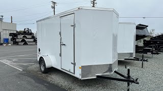 2024 Haulmark Passport 6x12 enclosed cargo trailer with rear ramp wall around by D2 Trailer Sales [upl. by Sara-Ann]