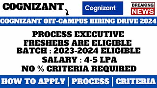 COGNIZANT OFFCAMPUS HIRING 2024  2023 BATCH  SALARY  4 LPA  MUST APPLY BEFORE DEADLINE [upl. by Malva]