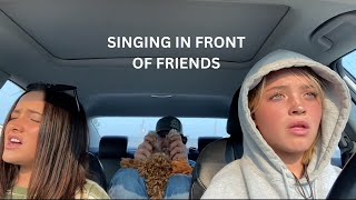 Singing in front of friends and family priceless reactions [upl. by Youlton456]