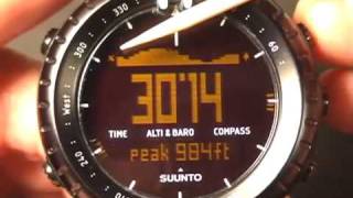 Suunto Core Review New Band and Log Function [upl. by Aisul]