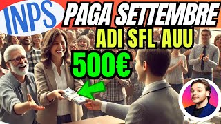 INPS PAGA OGGI🔥Novità 500€🔴ADI SFL✅AUU NASPI 🔴Rimborso 730 [upl. by Aserehs838]