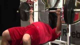 Michael Knill does 47 benchpress reps [upl. by Ichabod]