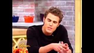 Paul Wesley mówiący kiełbasa on Rachael Ray Show 240412 [upl. by Eedya]