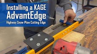 How to install the live AdvantEdge bolton cutting edge on snow plows [upl. by Utley]