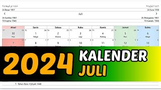 KALENDER JULI 2024 [upl. by Eeruhs]